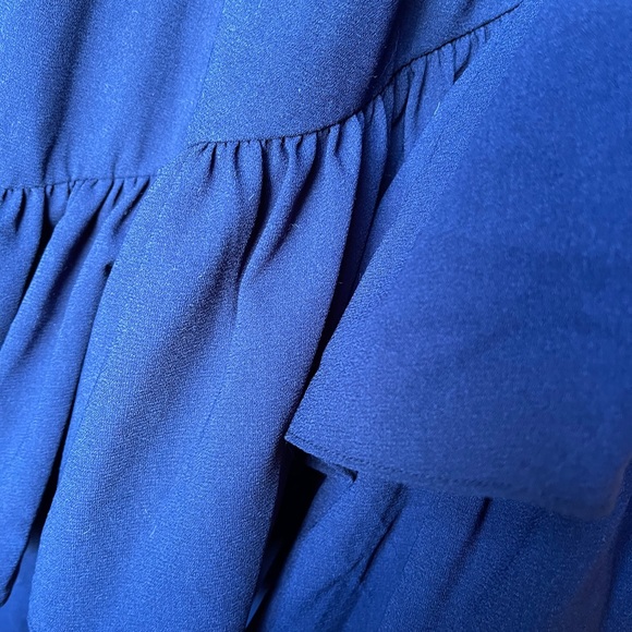 Blue Ruffled Midi-Skirt - Picture 3 of 3